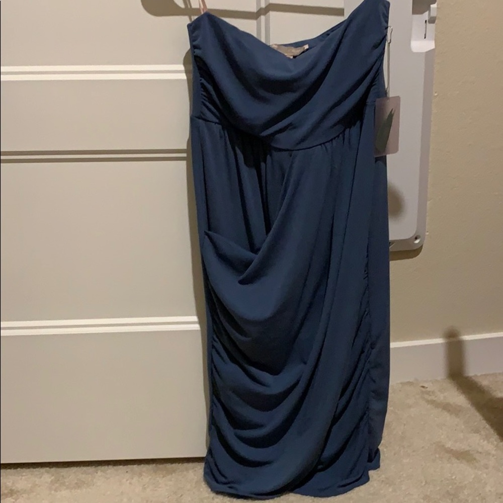 Blue Drape like dress
